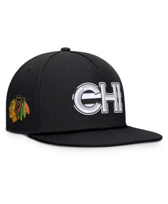 Fanatics - Men's Black Chicago Blackhawks Authentic Pro Rink Team Code Snapback Hat