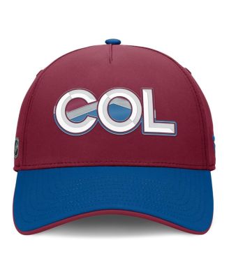 Men's Burgundy/Blue Colorado Avalanche Authentic Pro Rink Team Code Flex Hat
