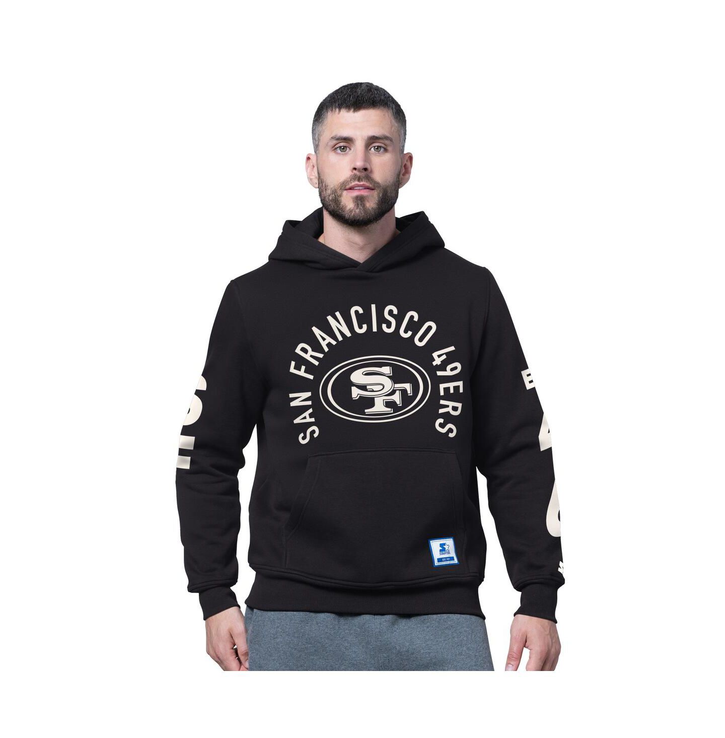 Мужское худи Starter Black San Francisco 49ers Handoff Fleece — фото 1