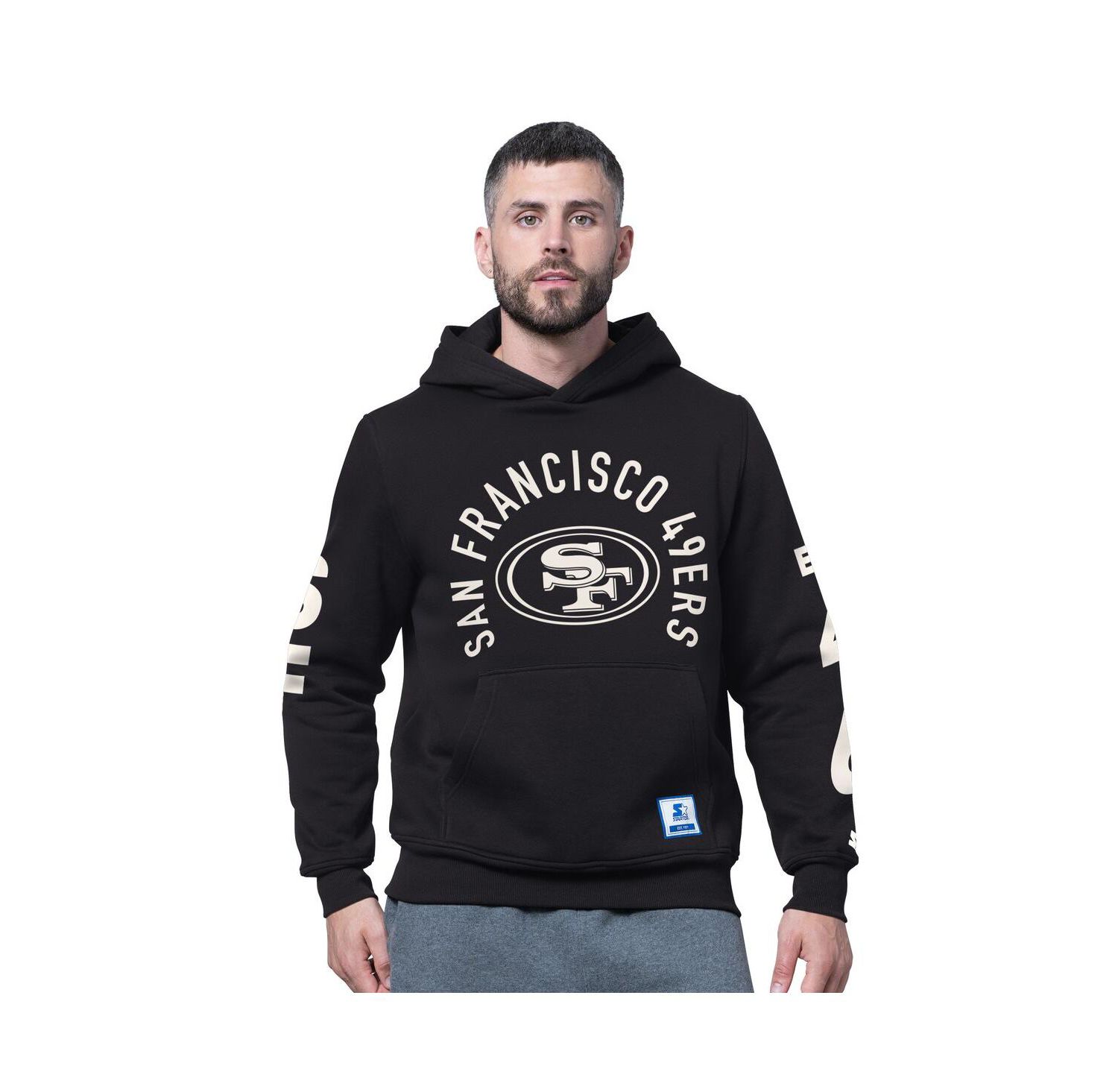 Men's Black San Francisco 49ers Handoff Fleece Hoodie Sweatshirt
