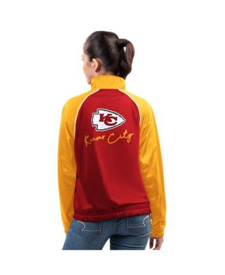 Women's Red Kansas City Chiefs Replay Full-Zip Track Jacket