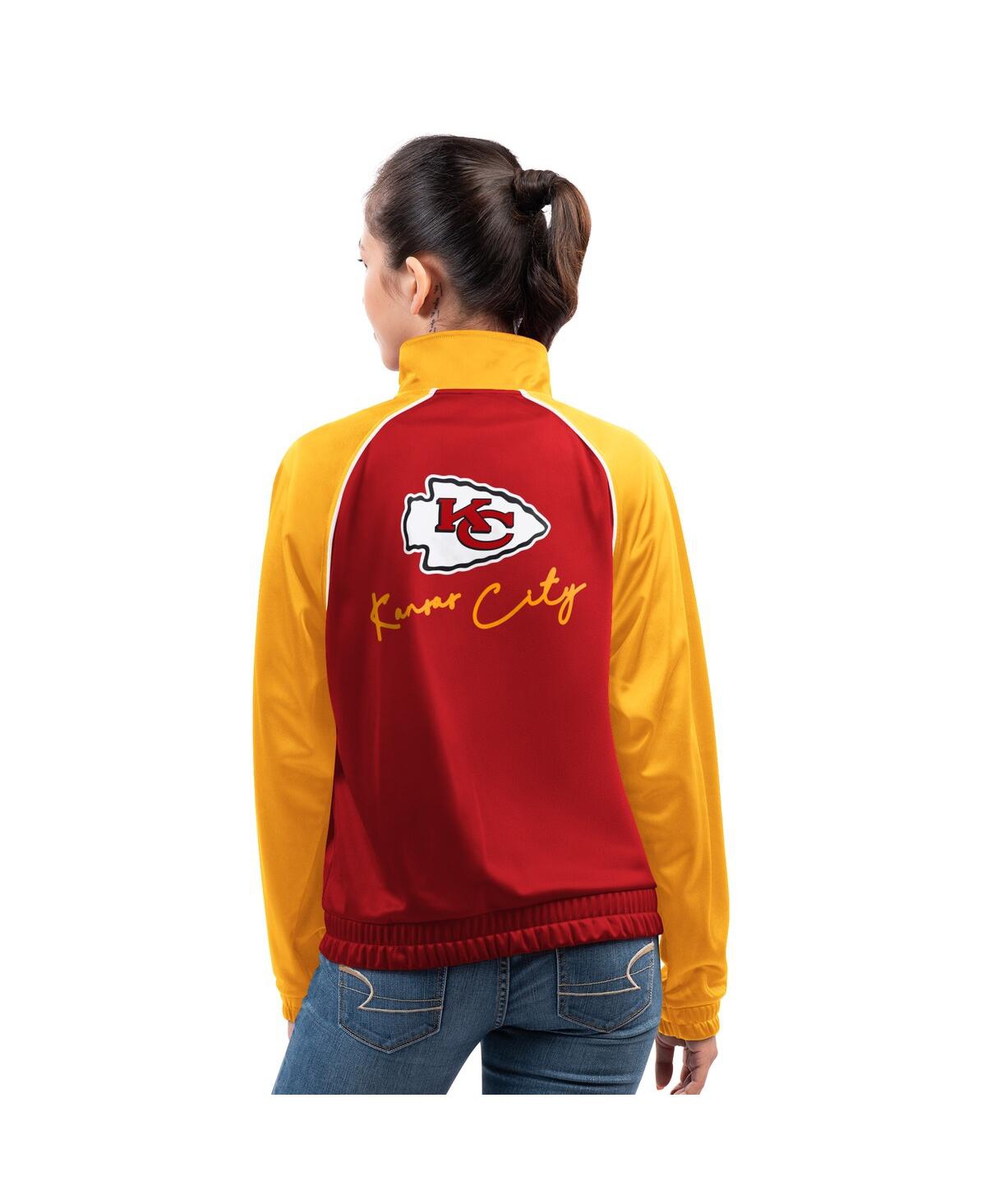G-iii 4Her by Carl Banks Women's Red Kansas City Chiefs Replay Full-Zip Track Jacket