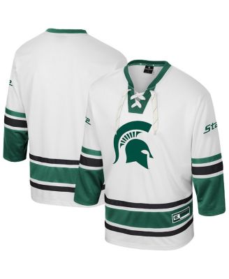 Colosseum - Men's Cream Michigan State Spartans Puck Proud Fashion Hockey Jersey