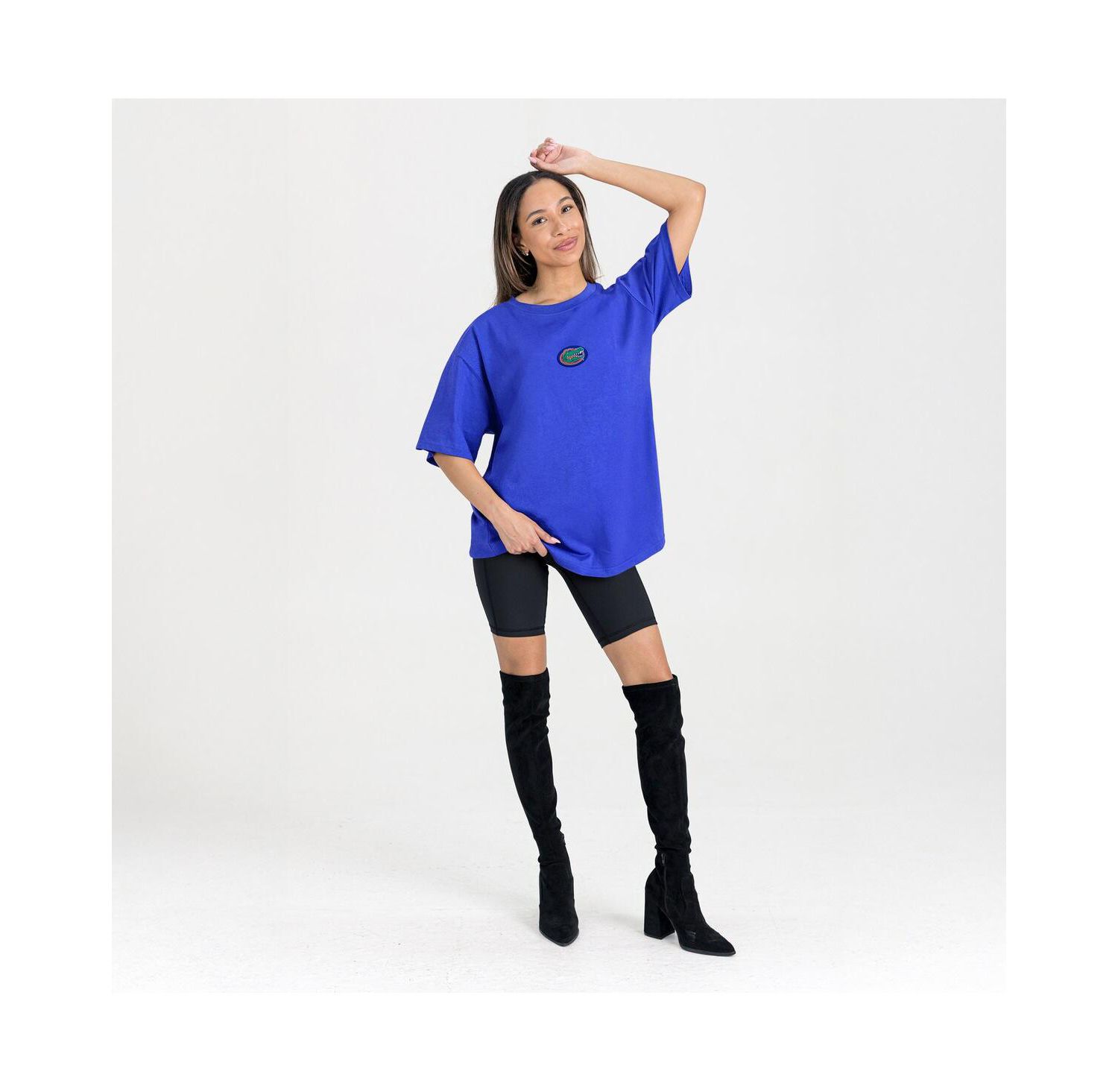 Women's Royal Florida Gators Oversized Back at Ya T-Shirt