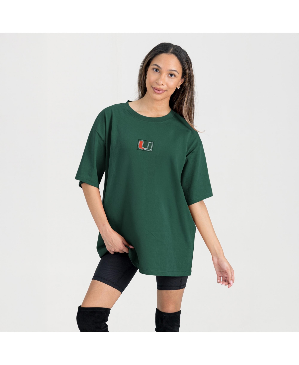 Gameday Couture Women's Green Miami Hurricanes Oversized Back At Ya T-shirt In Green