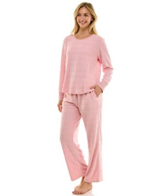 Women's 2-Piece Long-Sleeve Crewneck Top and Pants Set