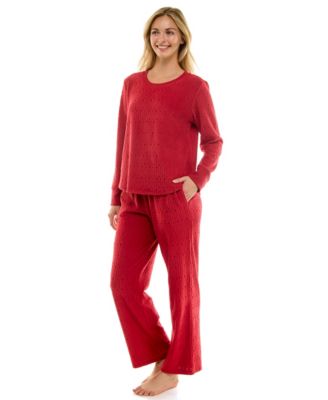 Women's 2-Piece Long-Sleeve Crewneck Top and Pants Set