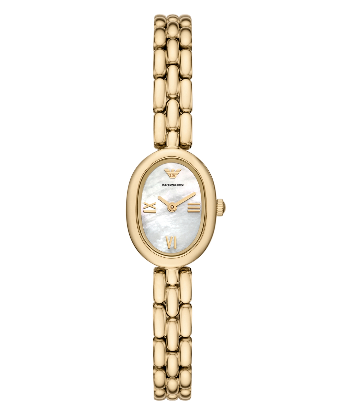 Emporio Armani Women's Two-hand Gold-tone Stainless Steel Watch, 24mm