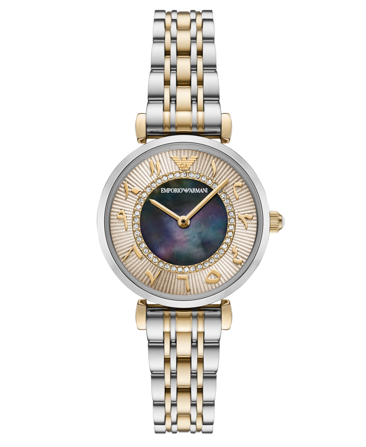 Emporio Armani Women's Two-Hand Two-Tone Stainless Steel Watch, 32mm