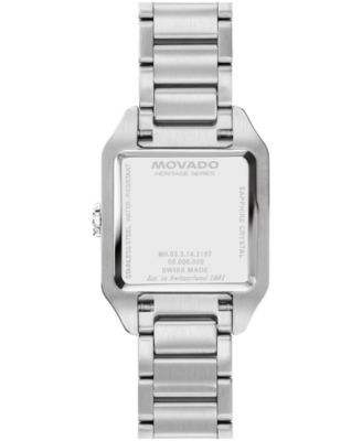 Women's 1917 Lab Grown Diamond Swiss Quartz Stainless Steel Watch, 25x34.1mm