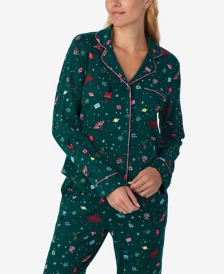 Women's 2-Piece Sleepwear Long-Sleeve Top and Pajama Pants Set