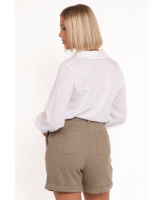 Women's Denise Tailored Shorts - Taupe