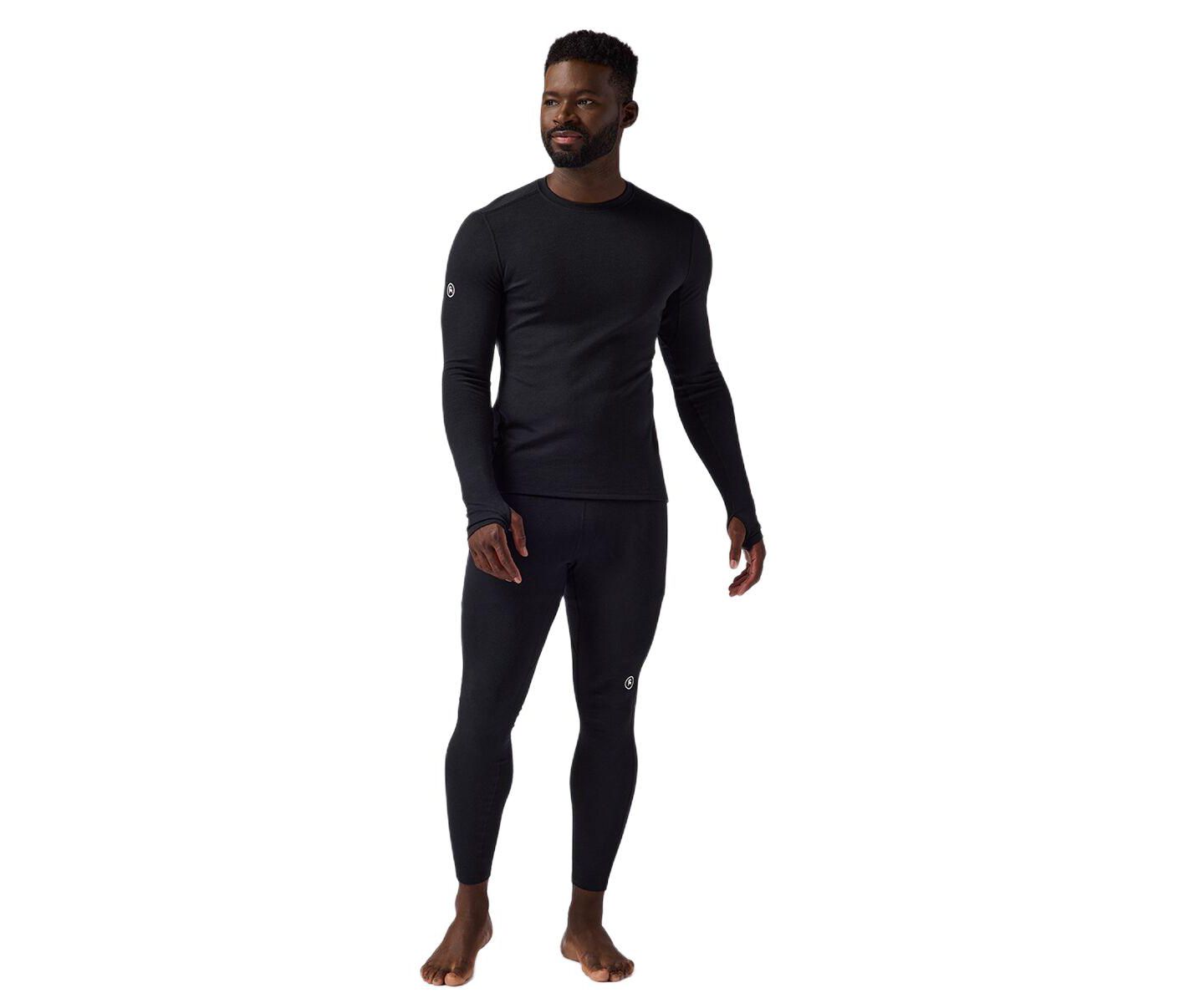 Топы Baselayer для мужчин, шерсть мериноса — Backcountry, цвет: Чёрный — фото 3