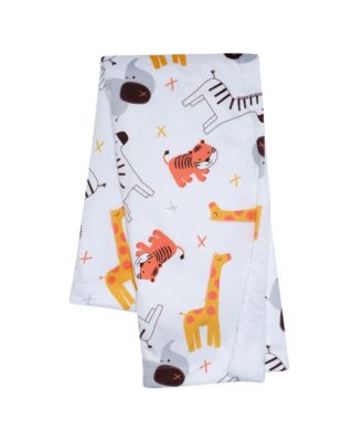 Baby Lollipop Jungle Soft Fleece Safari-Themed Blanket