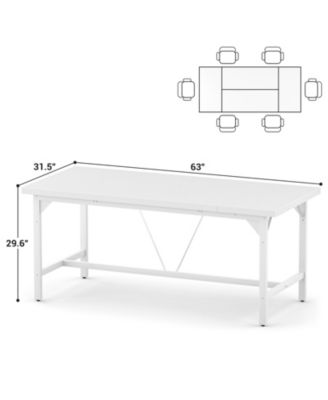 63 x 31.5 inches Computer Desk, Sturdy Large Office Desk, Premium 2 Person Long Desks