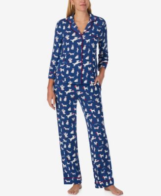 Women's 2-Piece Sleepwear 3/4-Sleeve Top and Pajama Pants Set