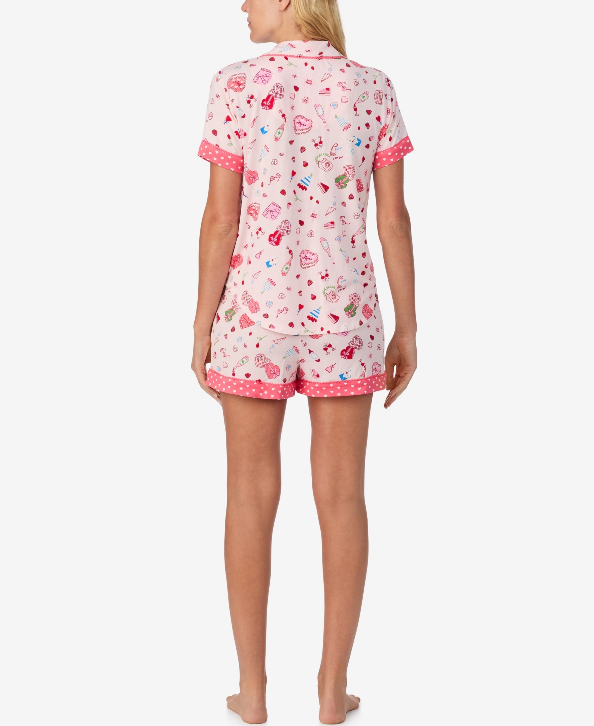 Kate Spade New York Women's 2-Piece Sleepwear Short-Sleeve Shirt and Pajama Shorts Set