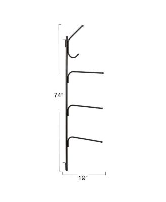 Hinge-It Clutterbuster Steel Valet Family Towel Bar