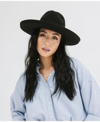 Maude Wide Brim Fedora Hat - Stylish and Modern Design