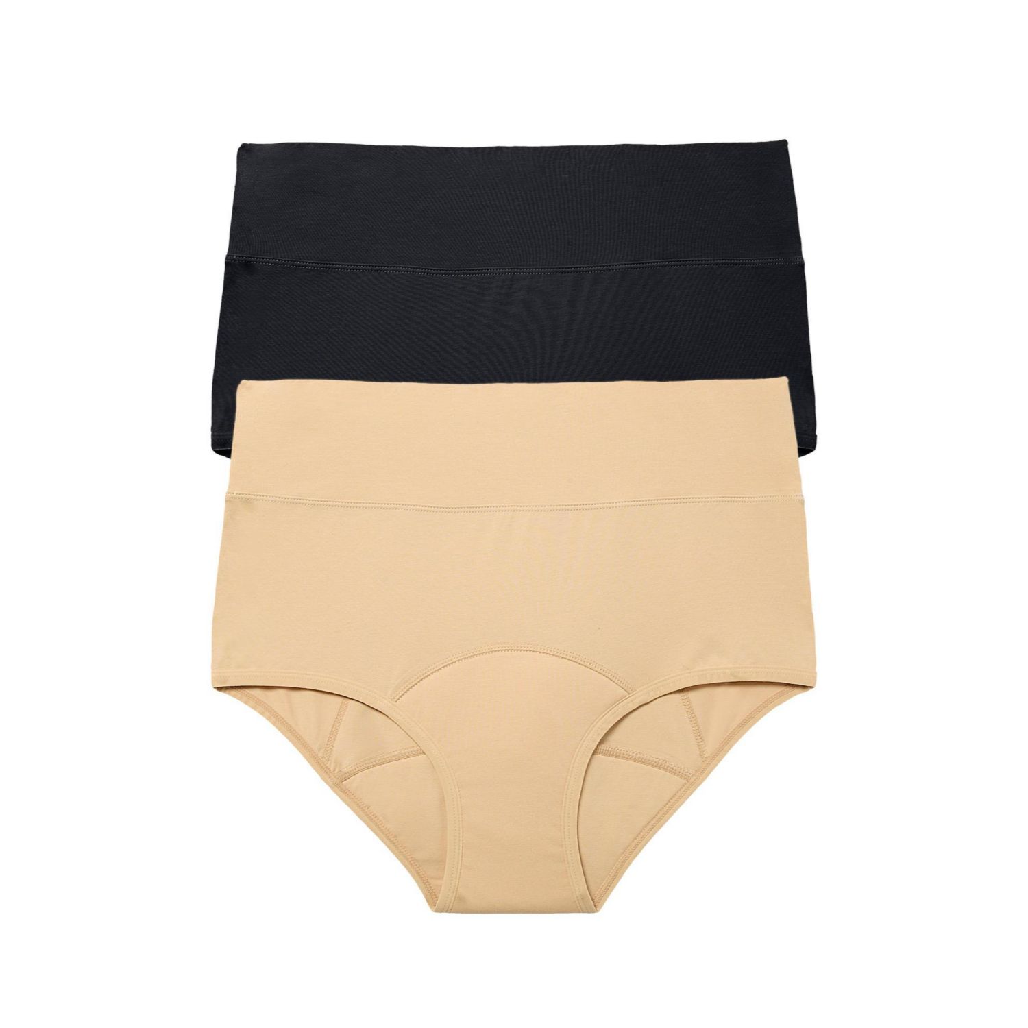Women's Cotton Spandex Leak-Proof Brief 2-Pack