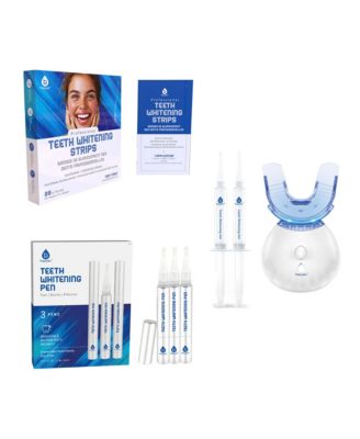 Complete Smile Whitening Bundle – LED Whitening Kit + Whitening Pens + Professional Whitening Strips