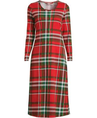 Women's Tall Cotton Long Sleeve Midcalf Nightgown