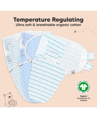 3pk Soothe Baby Swaddle, Organic Baby Swaddle Sleep Sacks, Newborn, Infant Swaddle Sack