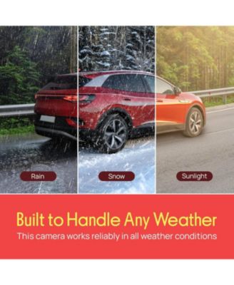 Rearview Back-Up Camera - Parking Reverse Cam with Distance Scale Line Display, Night Vision, Waterproof, PLCM11