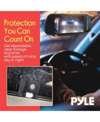 Rearview Back-Up Camera - Parking Reverse Cam with Distance Scale Line Display, Night Vision, Waterproof, PLCM11