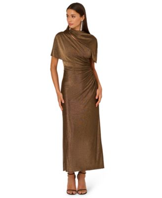 Adrianna - Papell Plus Size Mock Neck Maxi Dress