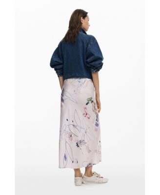 Women's Long skirt with strokes