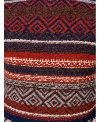 Men's Fair Isle Crew Neck Wool Sweater