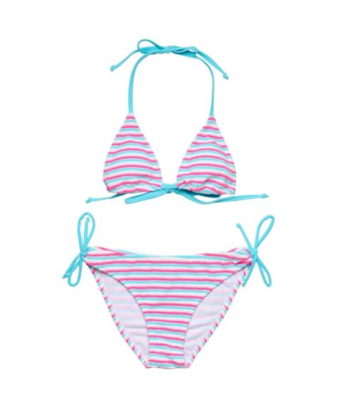 Купальники Snapper Rock Big Girls 4-16 Sorbet Stripe Teen Triangle Bikini