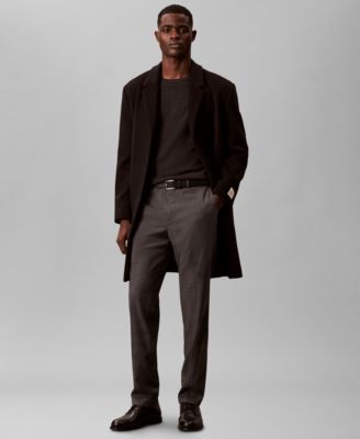 Men's Slim-Fit Check Trouser Pants