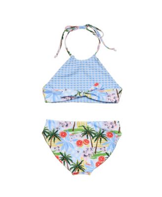 Big Girls Ciao Paradiso Reversible Halter Bikini