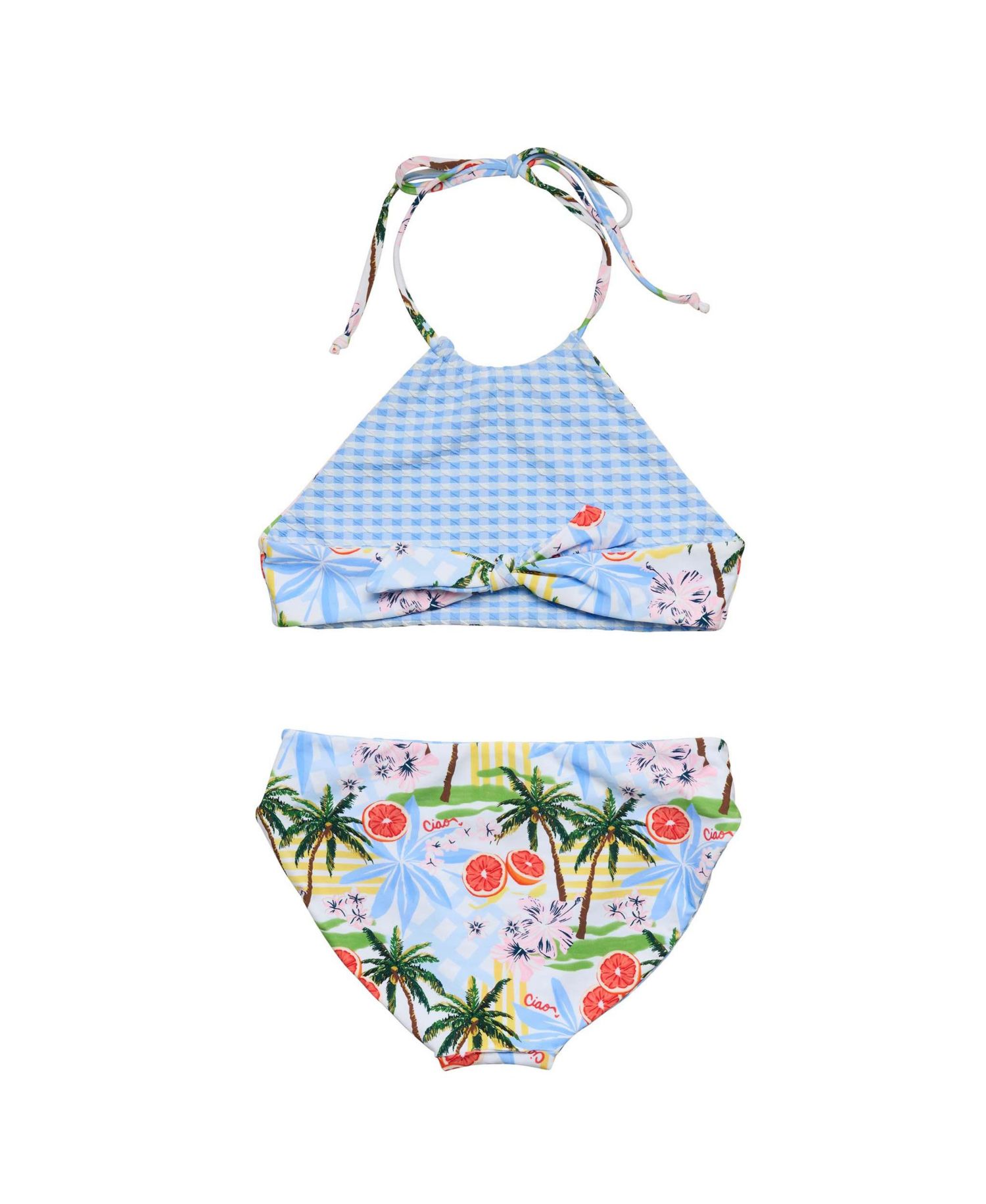 Big Girls Ciao Paradiso Reversible Halter Bikini