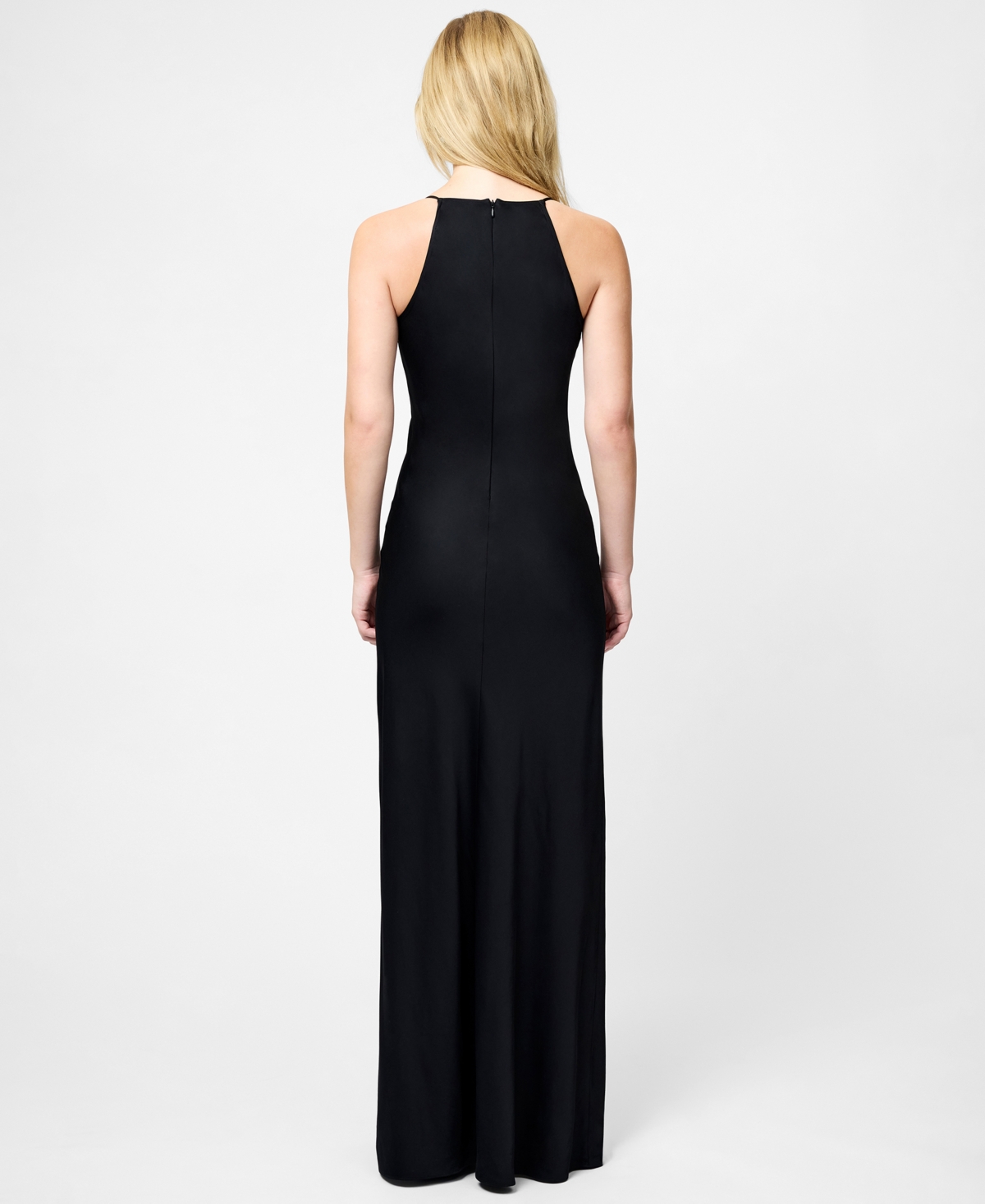French Connection Ennis Satin Cowl Neck Maxi Dress  Dresses In Black