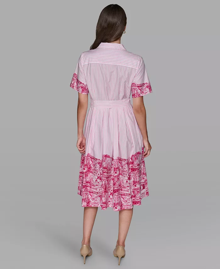 Women's Printed Shirt Dress - thumbnail 5
