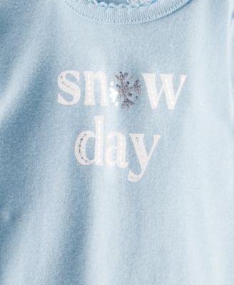 Baby Girls' Day Dream Snow Day Long-Sleeve Bodysuit and Pants, 2-Piece Set