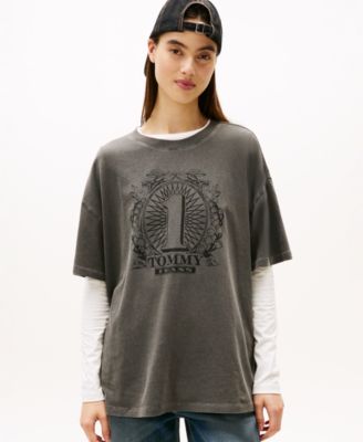 Women's Oversized Tommy Dollar Logo T-Shirt