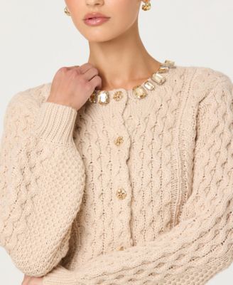 Women's Cathryn Crewneck Cardigan Sweater