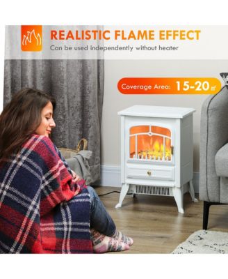 Electric Fireplace Heater with Realistic LED Flames