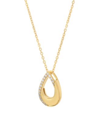 Diamond Pendant Necklace (1/10 ct. t.w.) in 10k Yellow Gold