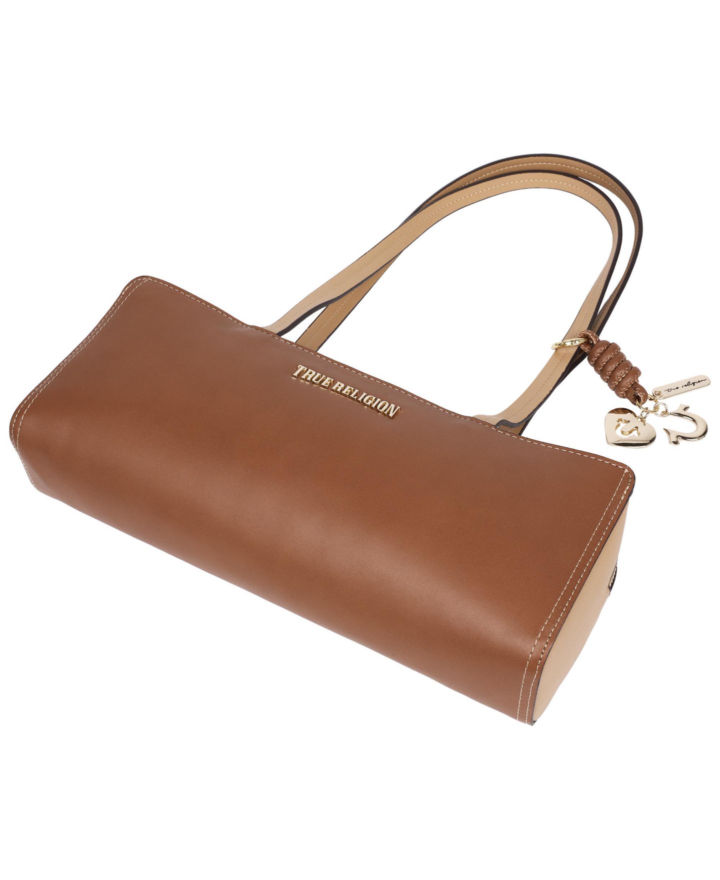 Женская сумка True Religion East/West Modern Satchel, цвет: Коньячный — фото 4