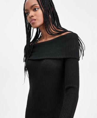 Women's Off-The-Shoulder Sweater Dress, Macy's Exclusive