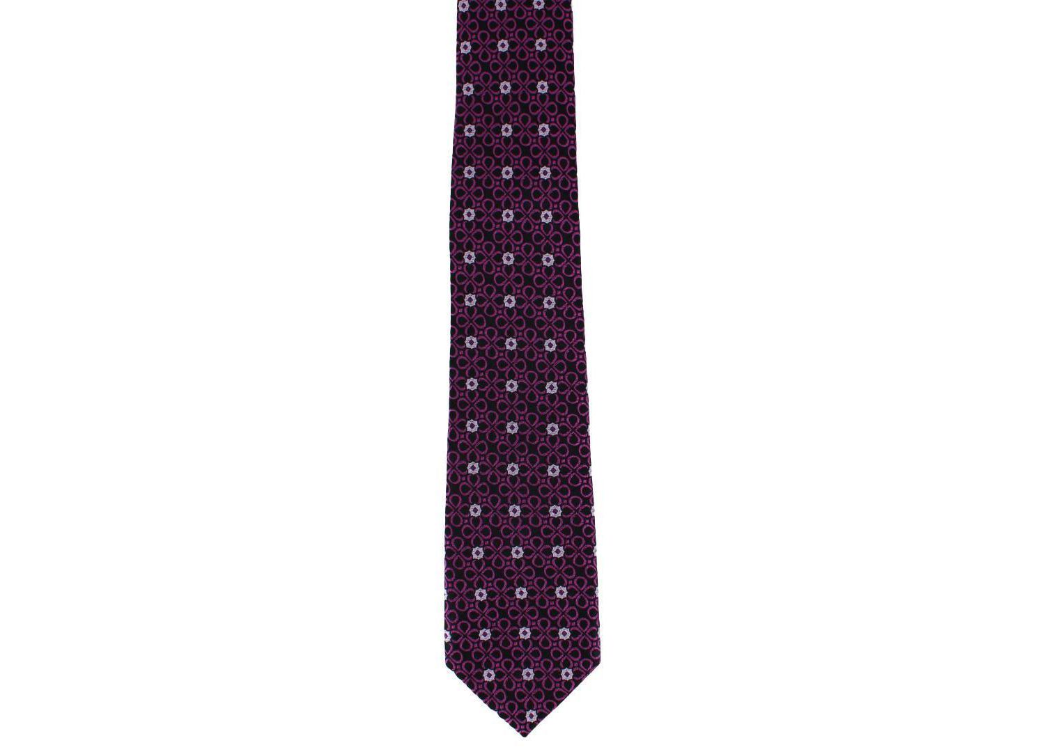 Men's Basil Bubble Floral Business Novelty Silk Necktie