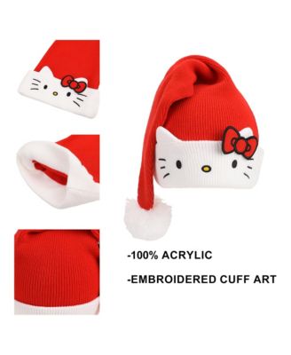 Men's Face Embroidery Cuff Acrylic Santa Hat