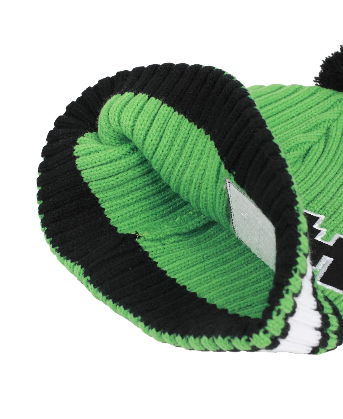 Minecraft Creeper Youth Cuff Hat And Knit Gloves Cold Weather Set