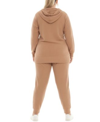 Plus Size Super Soft Two Piece Ribbed Set