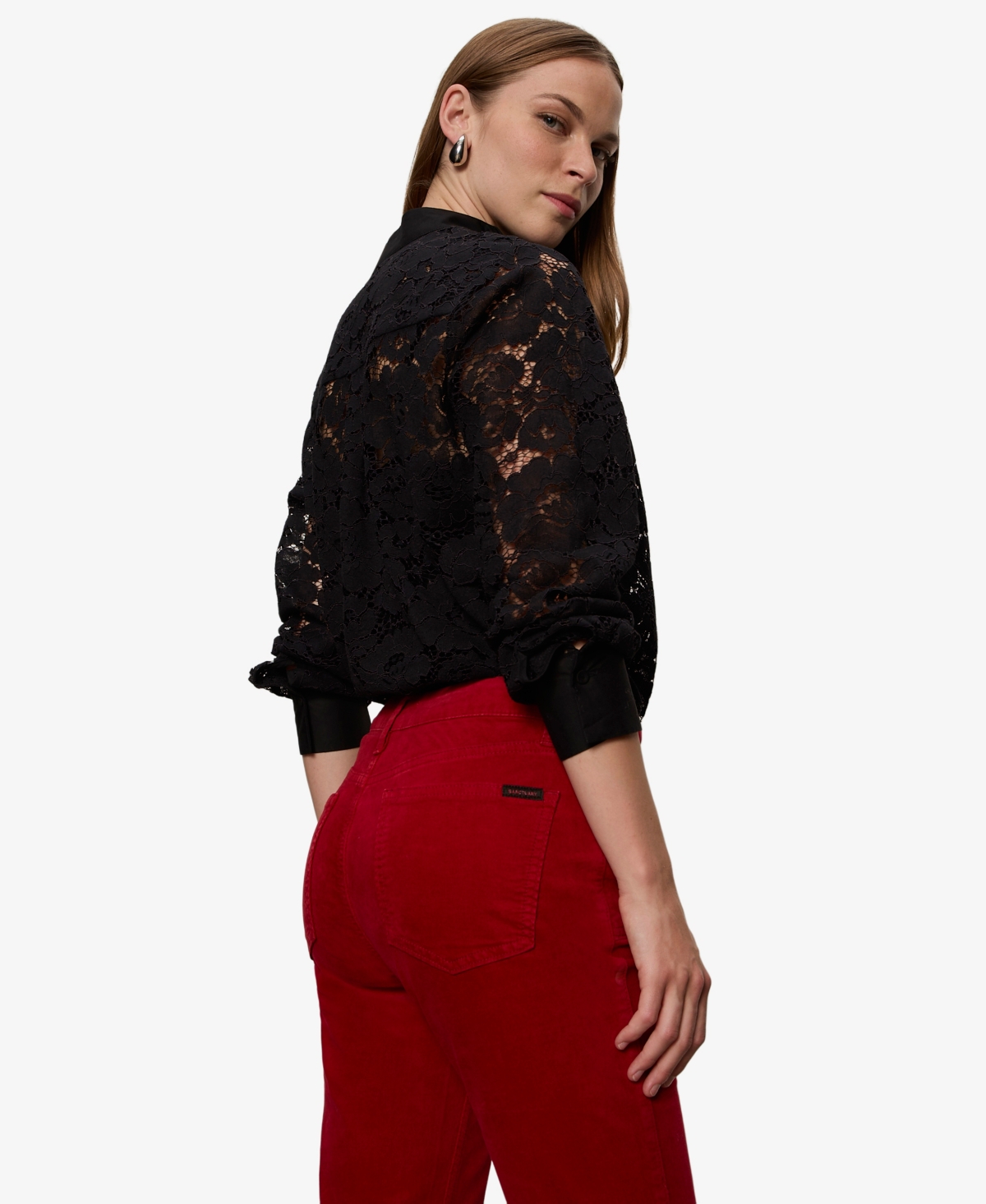 Sanctuary Women's Velveteen Brook Bootcut Stretch Pants